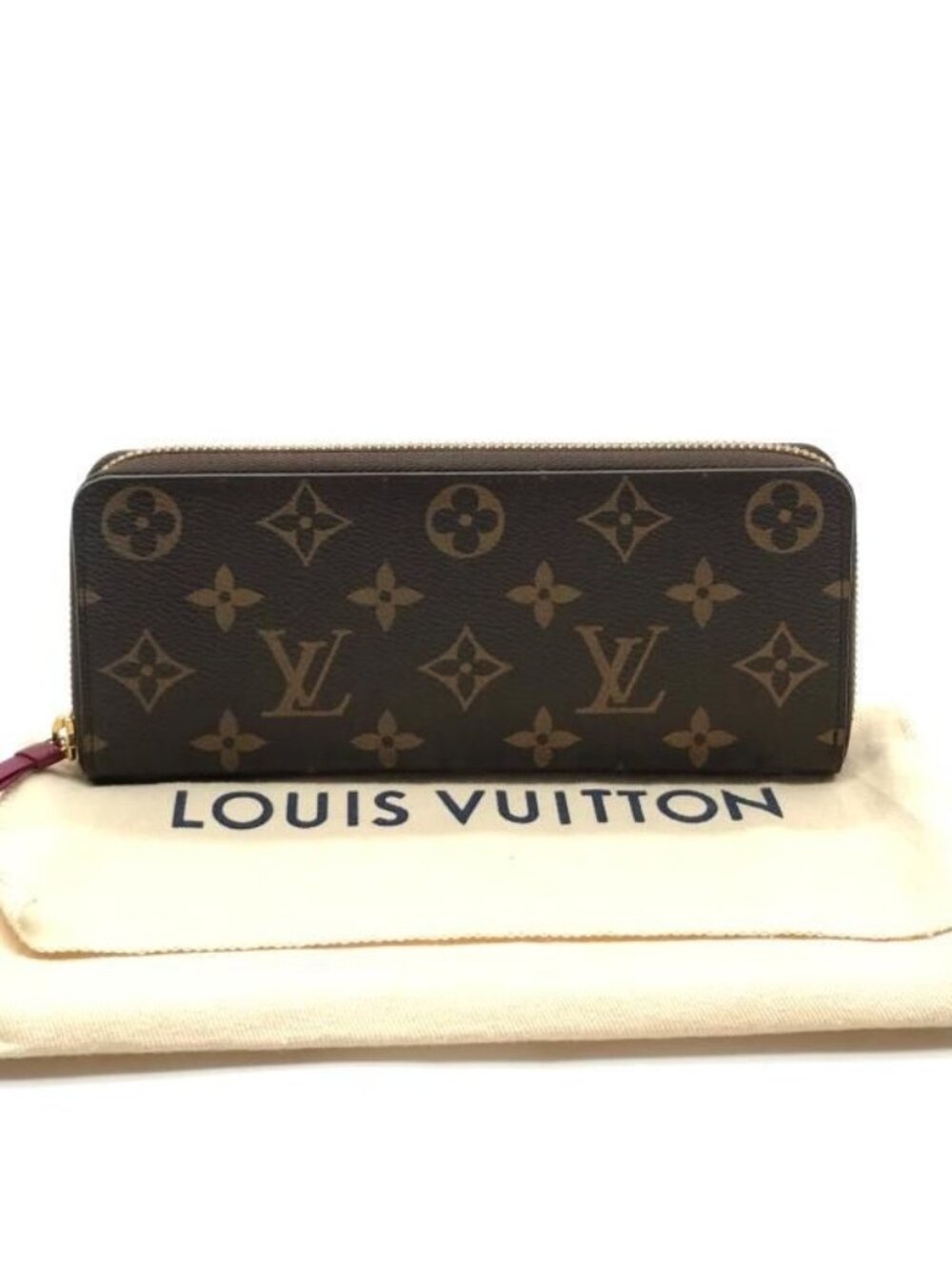 Louis Vuitton Monogram Zippy Wallet Fuchsia Pink